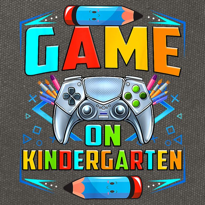 Game On Kindergarten Funny Back To School Video Games Boy Cotton Canvas Backpack