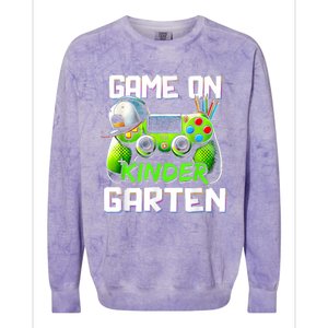 Game On Kindergarten Back To School Funny Gamer Colorblast Crewneck Sweatshirt