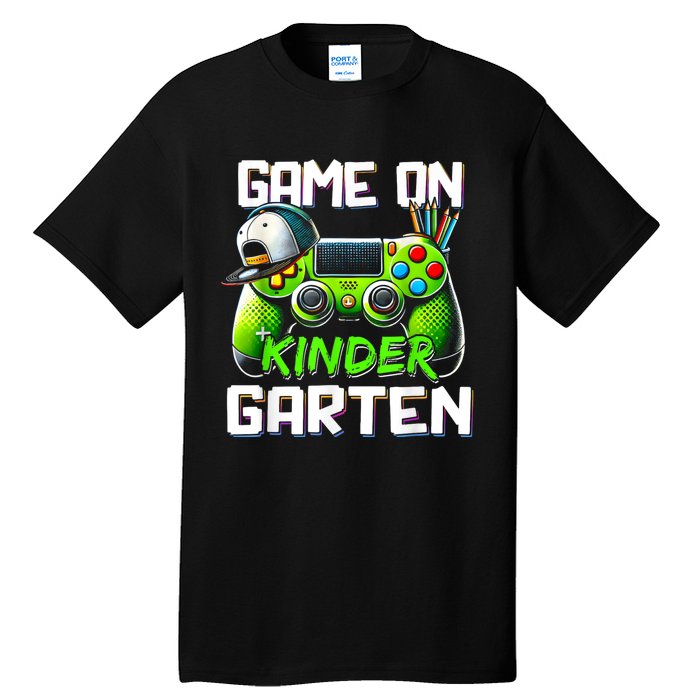 Game On Kindergarten Back To School Funny Gamer Tall T-Shirt