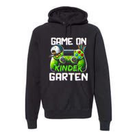 Game On Kindergarten Back To School Funny Gamer Premium Hoodie