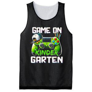 Game On Kindergarten Back To School Funny Gamer Mesh Reversible Basketball Jersey Tank