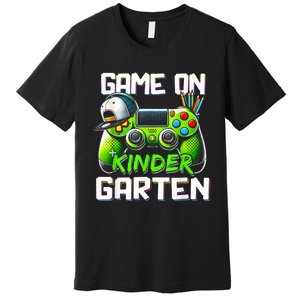 Game On Kindergarten Back To School Funny Gamer Premium T-Shirt