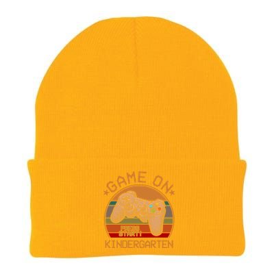 Game On Kindergarten Back To School Gamer Funny Funny Gift Knit Cap Winter Beanie