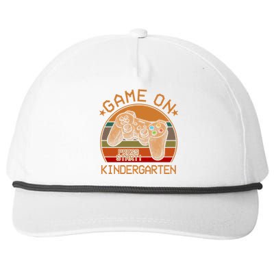 Game On Kindergarten Back To School Gamer Funny Funny Gift Snapback Five-Panel Rope Hat