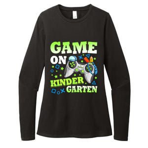 Game On Kindergarten Back To School Gamer Video Games Funny Gift Womens CVC Long Sleeve Shirt