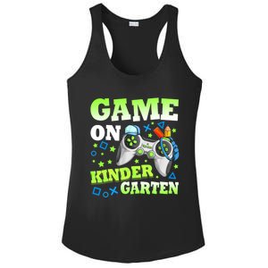 Game On Kindergarten Back To School Gamer Video Games Funny Gift Ladies PosiCharge Competitor Racerback Tank