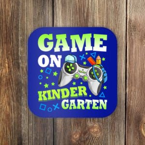 Game On Kindergarten Back To School Gamer Video Games Funny Gift Coaster