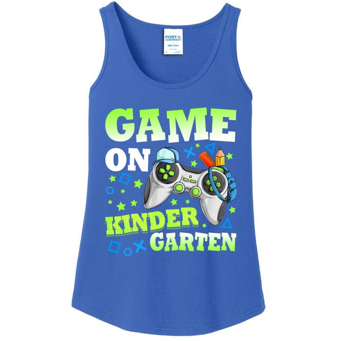 Game On Kindergarten Back To School Gamer Video Games Funny Gift Ladies Essential Tank