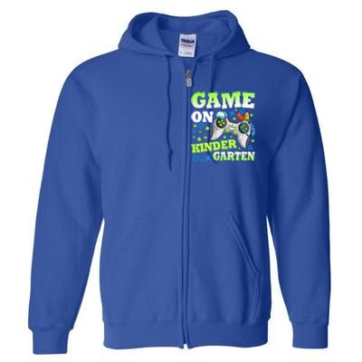 Game On Kindergarten Back To School Gamer Video Games Funny Gift Full Zip Hoodie