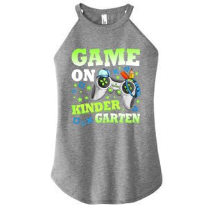 Game On Kindergarten Back To School Gamer Video Games Funny Gift Women's Perfect Tri Rocker Tank