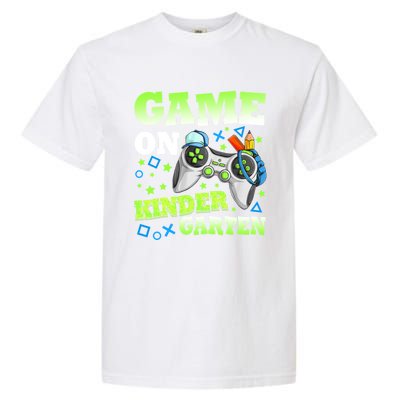 Game On Kindergarten Back To School Gamer Video Games Funny Gift Garment-Dyed Heavyweight T-Shirt