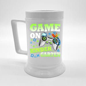 Game On Kindergarten Back To School Gamer Video Games Funny Gift Beer Stein