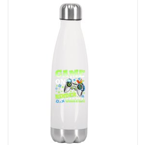 Game On Kindergarten Back To School Gamer Video Games Funny Gift Stainless Steel Insulated Water Bottle