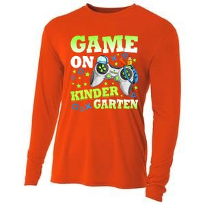 Game On Kindergarten Back To School Gamer Video Games Gift Cooling Performance Long Sleeve Crew