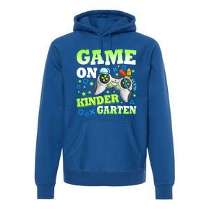 Game On Kindergarten Back To School Gamer Video Games Gift Premium Hoodie