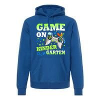 Game On Kindergarten Back To School Gamer Video Games Gift Premium Hoodie