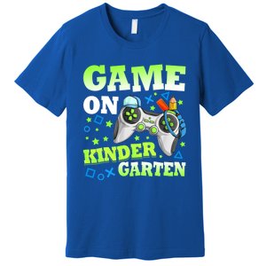 Game On Kindergarten Back To School Gamer Video Games Gift Premium T-Shirt