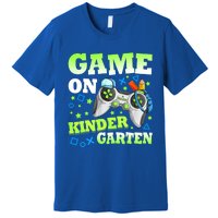 Game On Kindergarten Back To School Gamer Video Games Gift Premium T-Shirt