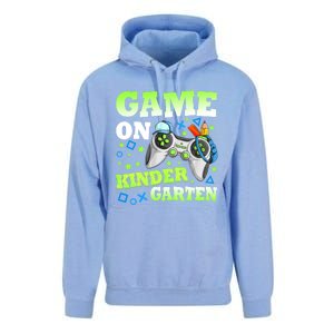 Game On Kindergarten Back To School Gamer Video Games Gift Unisex Surf Hoodie