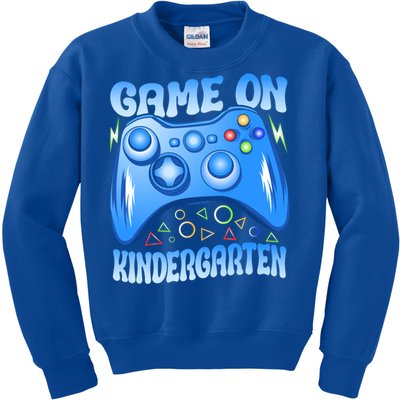 Game On Kindergarten Back To School Video Games Blue Gift Kids Sweatshirt