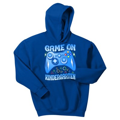 Game On Kindergarten Back To School Video Games Blue Gift Kids Hoodie