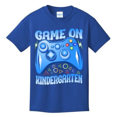 Game On Kindergarten Back To School Video Games Blue Gift Kids T-Shirt