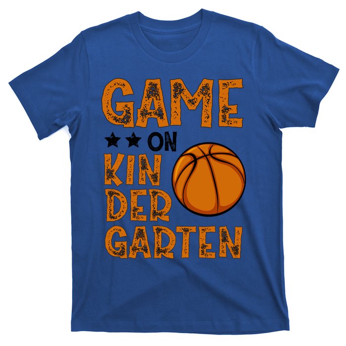 Game On Kindergarten Basketball Funny Back To School Cute Gift T-Shirt