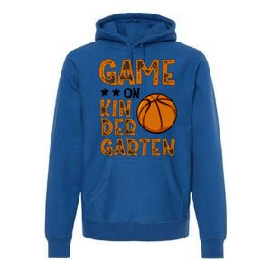 Game On Kindergarten Basketball Funny Back To School Cute Gift Premium Hoodie