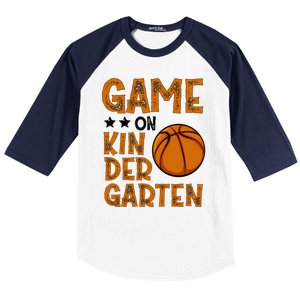 Game On Kindergarten Basketball Funny Back To School Cute Gift Baseball Sleeve Shirt