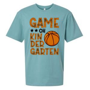 Game On Kindergarten Basketball Funny Back To School Cute Gift Sueded Cloud Jersey T-Shirt