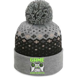 Game On Kindergarten Gift Back To School Video Gamer Gift The Baniff Cuffed Pom Beanie