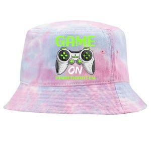 Game On Kindergarten Gift Back To School Video Gamer Gift Tie-Dyed Bucket Hat