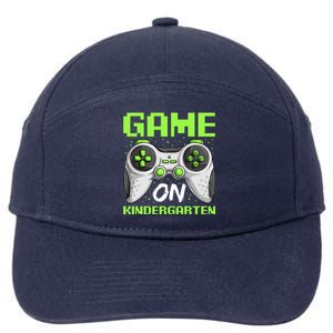 Game On Kindergarten Gift Back To School Video Gamer Gift 7-Panel Snapback Hat