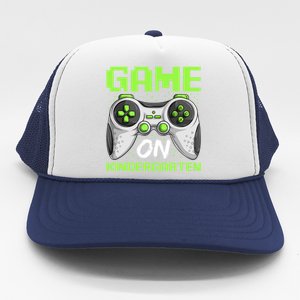 Game On Kindergarten Gift Back To School Video Gamer Gift Trucker Hat