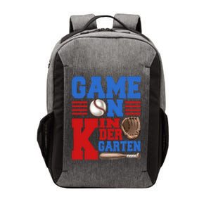 Game On Kindergarten Fun Baseball Player First Day Of School Gift Vector Backpack