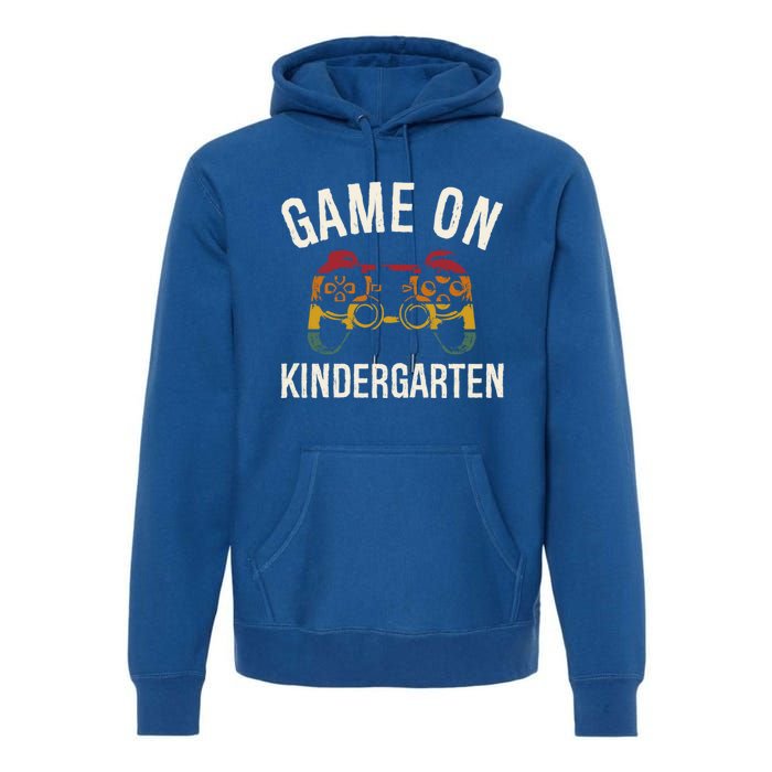 Game On Kindergarten Funny Back To School First Day Of Cute Gift Premium Hoodie