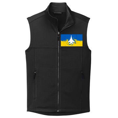 Ghost Of Kyiv Ukraine Flag Collective Smooth Fleece Vest