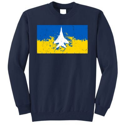 Ghost Of Kyiv Ukraine Flag Tall Sweatshirt