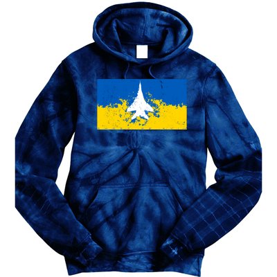 Ghost Of Kyiv Ukraine Flag Tie Dye Hoodie