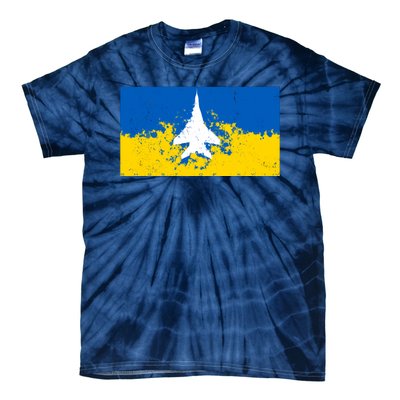 Ghost Of Kyiv Ukraine Flag Tie-Dye T-Shirt