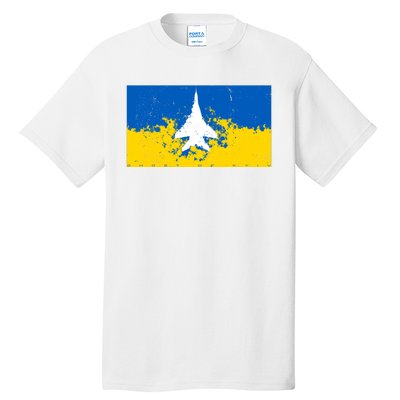 Ghost Of Kyiv Ukraine Flag Tall T-Shirt