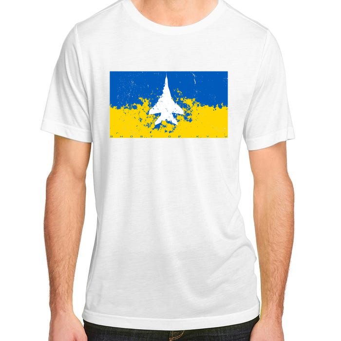 Ghost Of Kyiv Ukraine Flag Adult ChromaSoft Performance T-Shirt