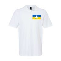 Ghost Of Kyiv Ukraine Flag Softstyle Adult Sport Polo