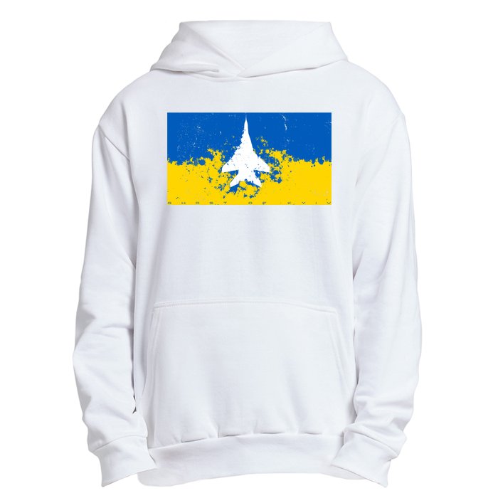 Ghost Of Kyiv Ukraine Flag Urban Pullover Hoodie