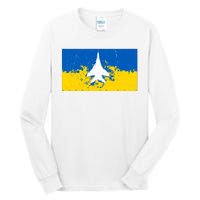 Ghost Of Kyiv Ukraine Flag Tall Long Sleeve T-Shirt