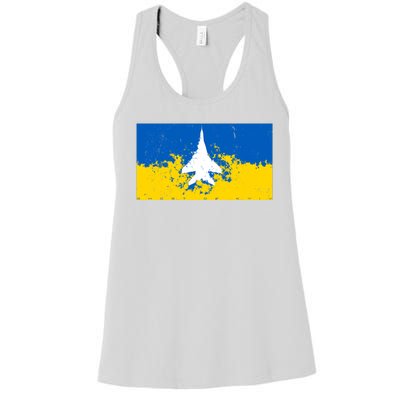 Ghost Of Kyiv Ukraine Flag Women's Racerback Tank