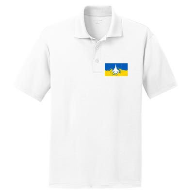 Ghost Of Kyiv Ukraine Flag PosiCharge RacerMesh Polo