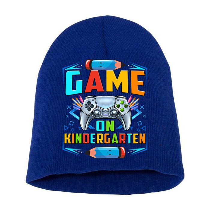 Game On Kindergarten Funny Back To School Video Games Cool Gift Short Acrylic Beanie