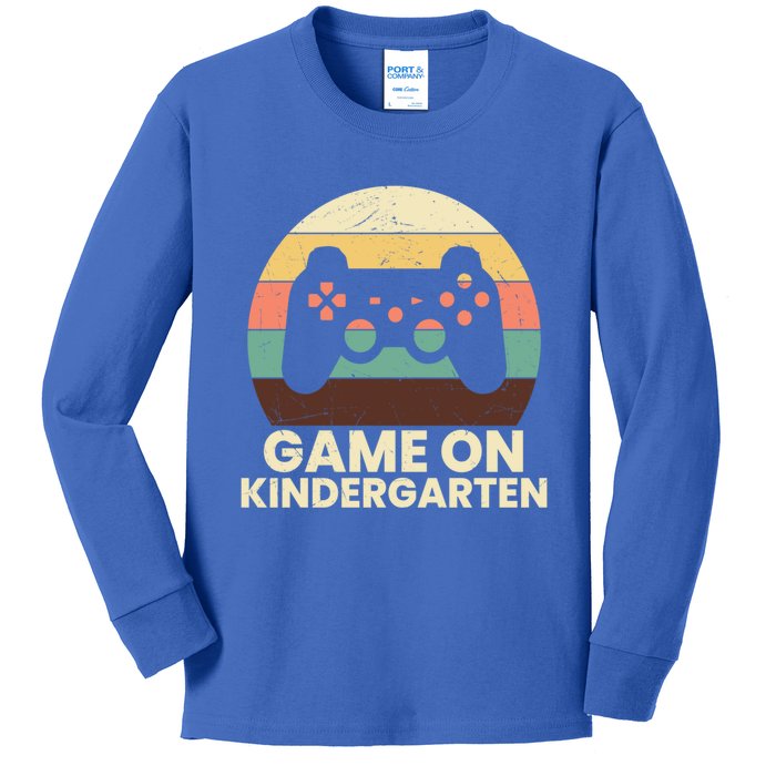 Game On Kindergarten Gamer Cute Kindergarten Cute Gift Kids Long Sleeve Shirt