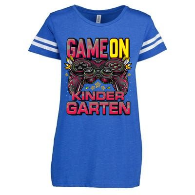 Game On Kindergarten Cute Gift Back To School Kindergarten Gift Enza Ladies Jersey Football T-Shirt